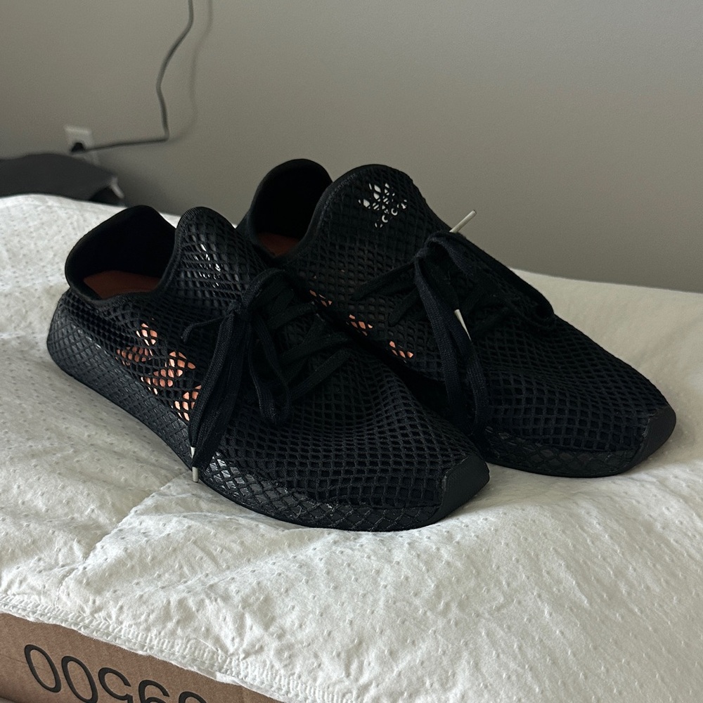 adidas Deerupt all Black Mesh Men's Running Shoes